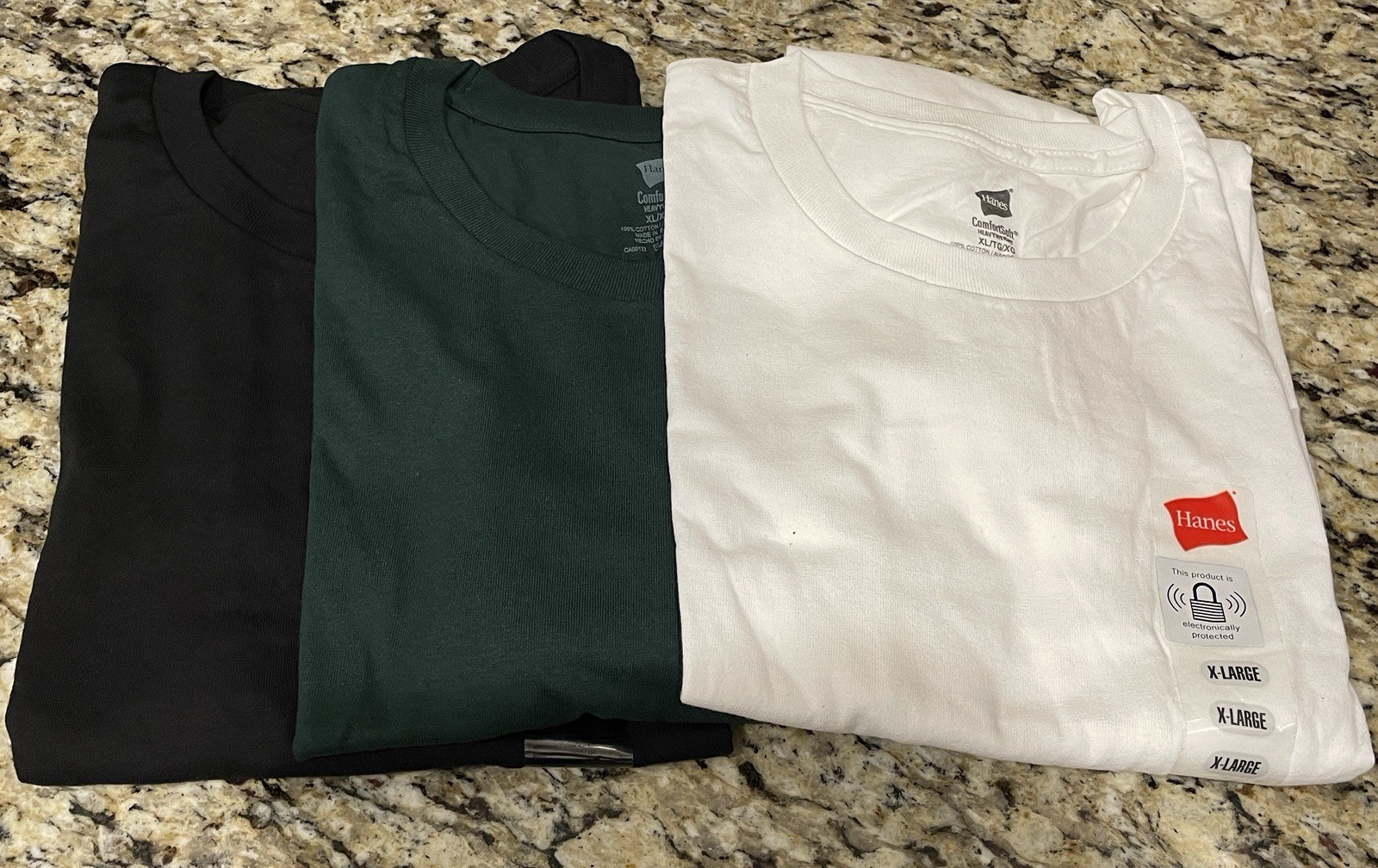 Hanes Men’s T-shirt single, 2 pack or 3 pack various colors available, new
