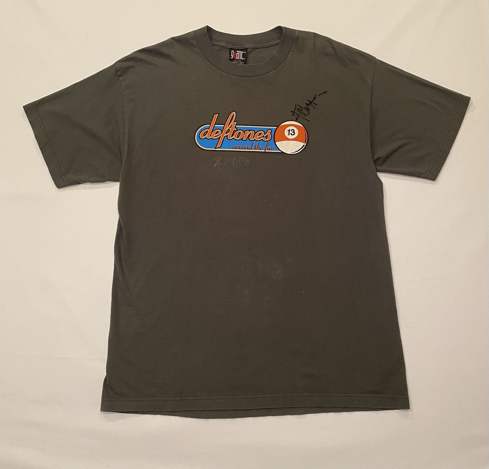 Vintage 1990’s GIANT Deftones Around the Fur Concert T-Shirt Size XL SIGNED