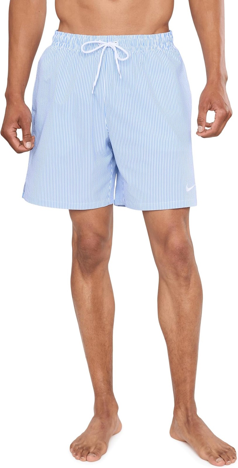 Nike Men’s Breaker Ripple Texture 7″ Brief Lined Volley – Blue Crystal – S