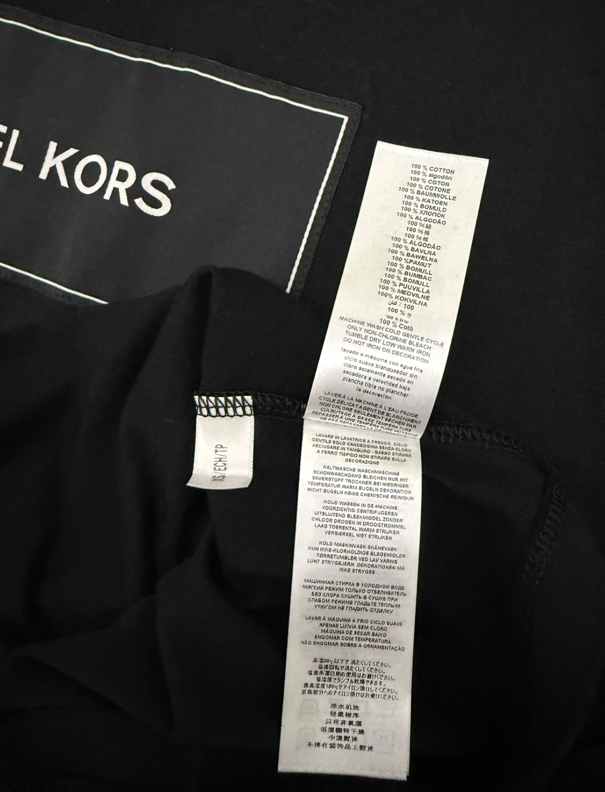 Michael Kors Men’s Logo Cotton T-Shirt Black