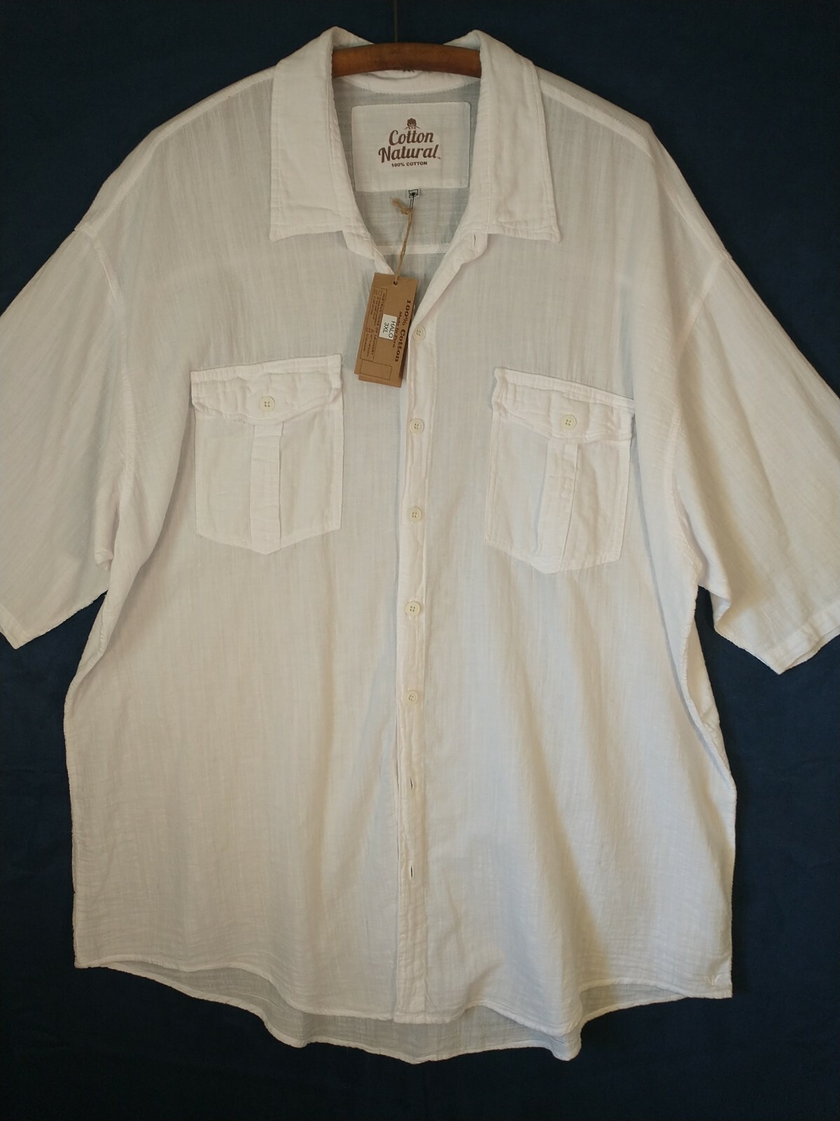 Cotton Natural 100% 3XL, White, New With Tag