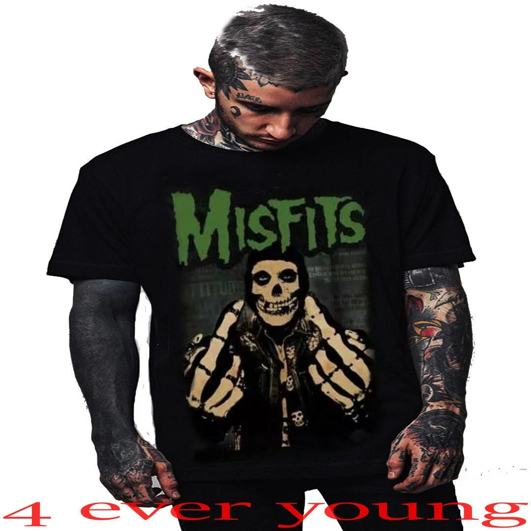 MISFITS MIDDLE FINGERS THE CLASSIC ROCK BAND T SHIRTS MEN’S SIZES