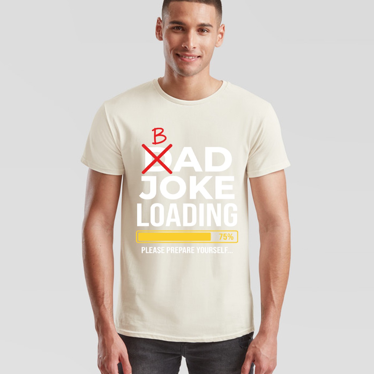 Dad Joke Loading Mens T Shirt Fathers Day Daddy Funny Bad Joke Tee Gift Top