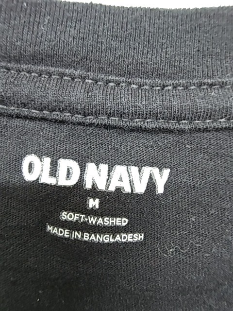 Old Navy Men’s T-Shirt Black Basic Size M Soft Washed Regular Crew Neck