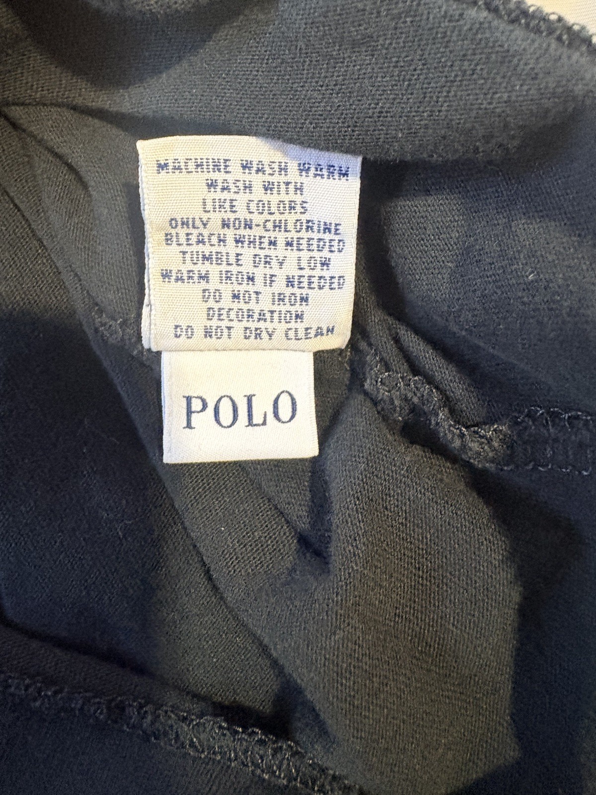 Polo Ralph Lauren Custom Fit Blue 100% Cotton Crew Neck T-Shirt Men’s Medium