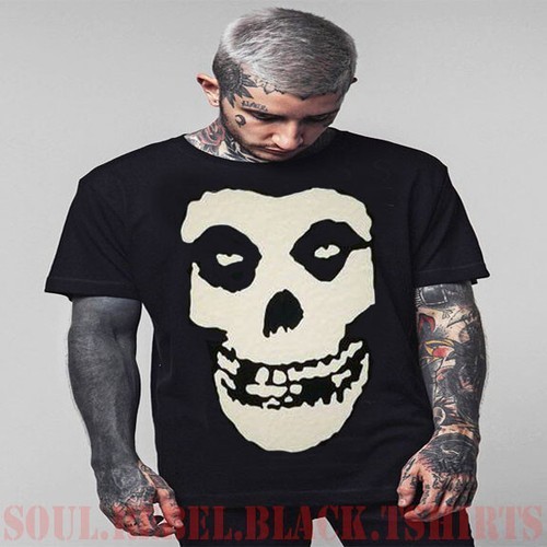 MISFITS HORROR PUNK (FACE OFF WHITE) PUNK ROCK T SHIRTS