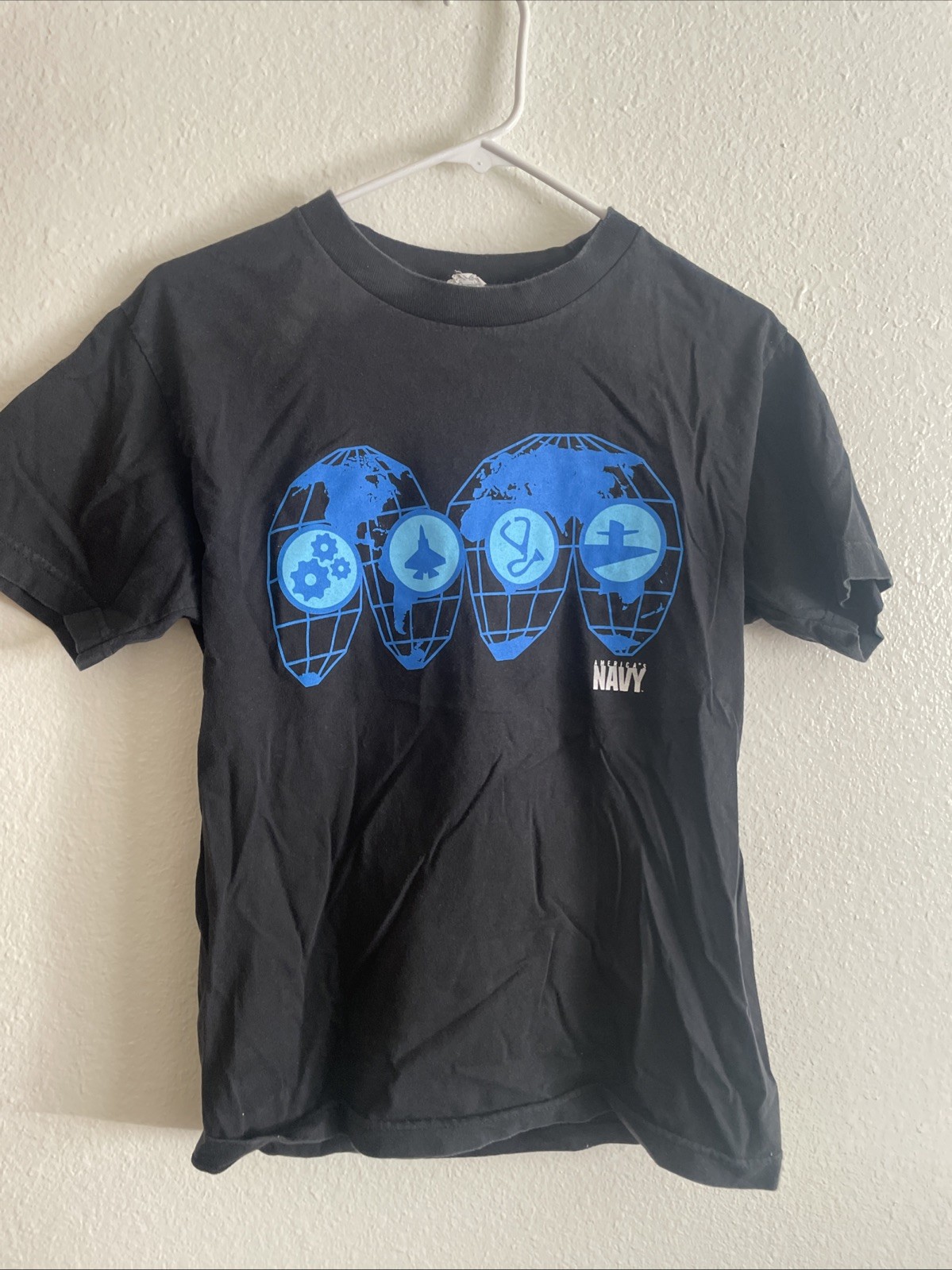 US Navy Black Graphic T-Shirt