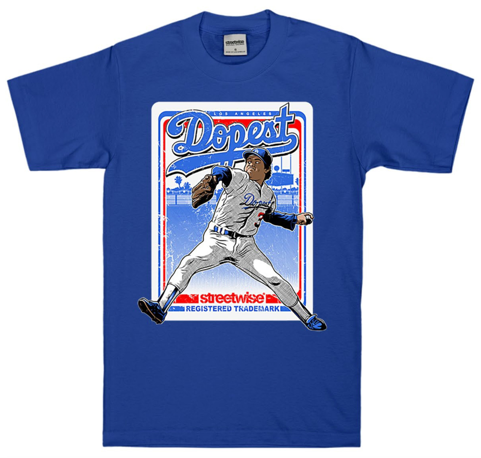 streetwise Fernandoma Graphic T-Shirt Black & Royal M-5XL