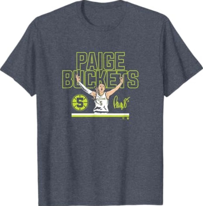 Paige Bueckers – Buckets Stripe – Dallas Basketball T-Shirt