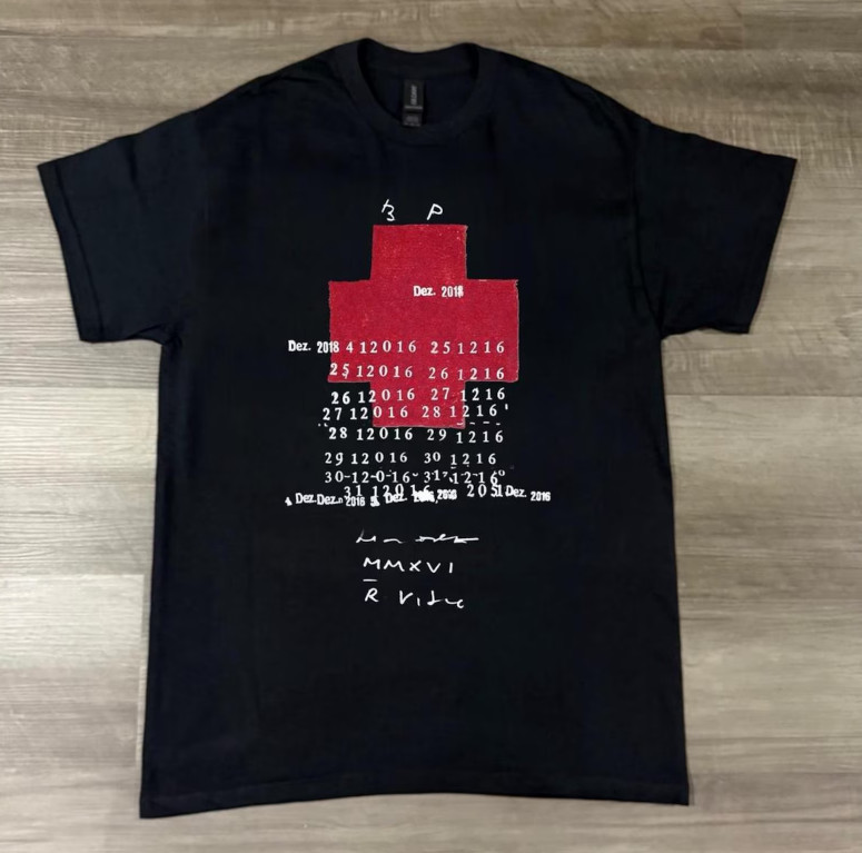 Minimalist Graphic T Shirt, Abstract Red Print Tee, Modern Art Shirt