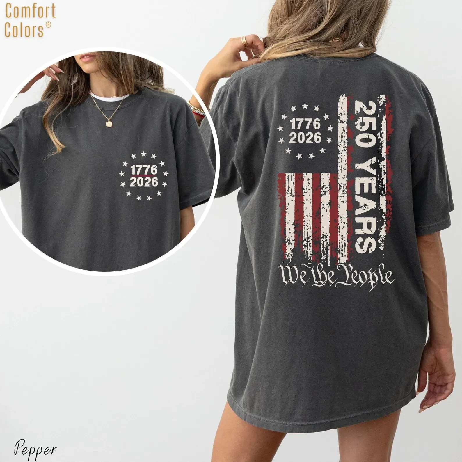 250th America Anniversary Shirt, We The People USA Flag Shirt, Independence Day