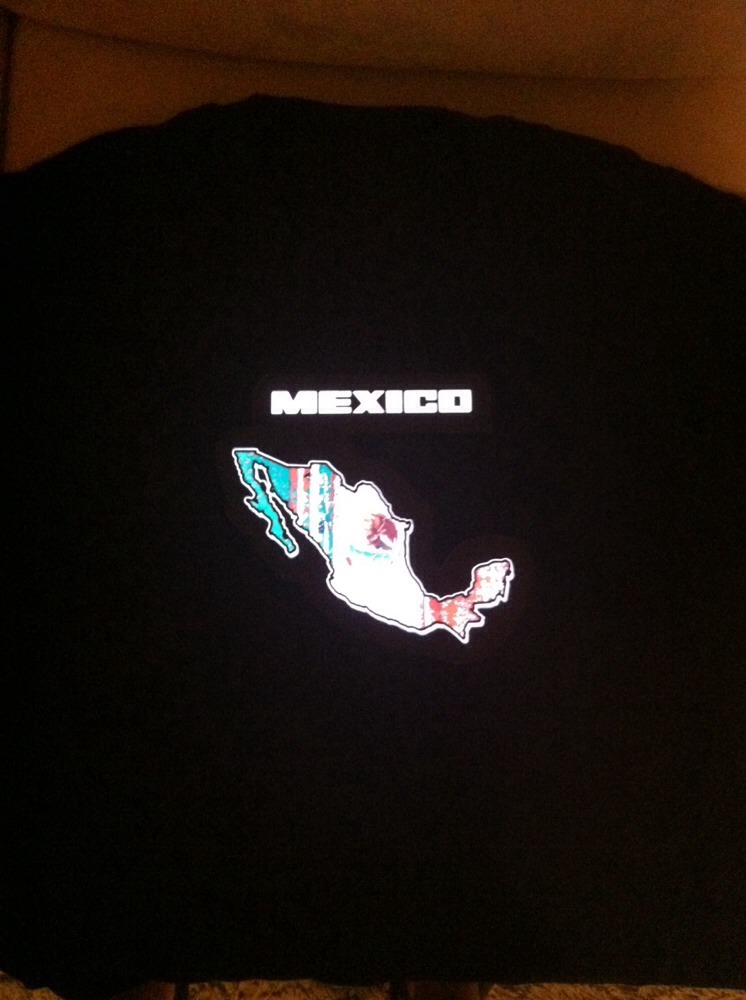 Mexico Flag Sound Activated Lights Up LED Light EL T-Shirt S/L/L/XL/XXL