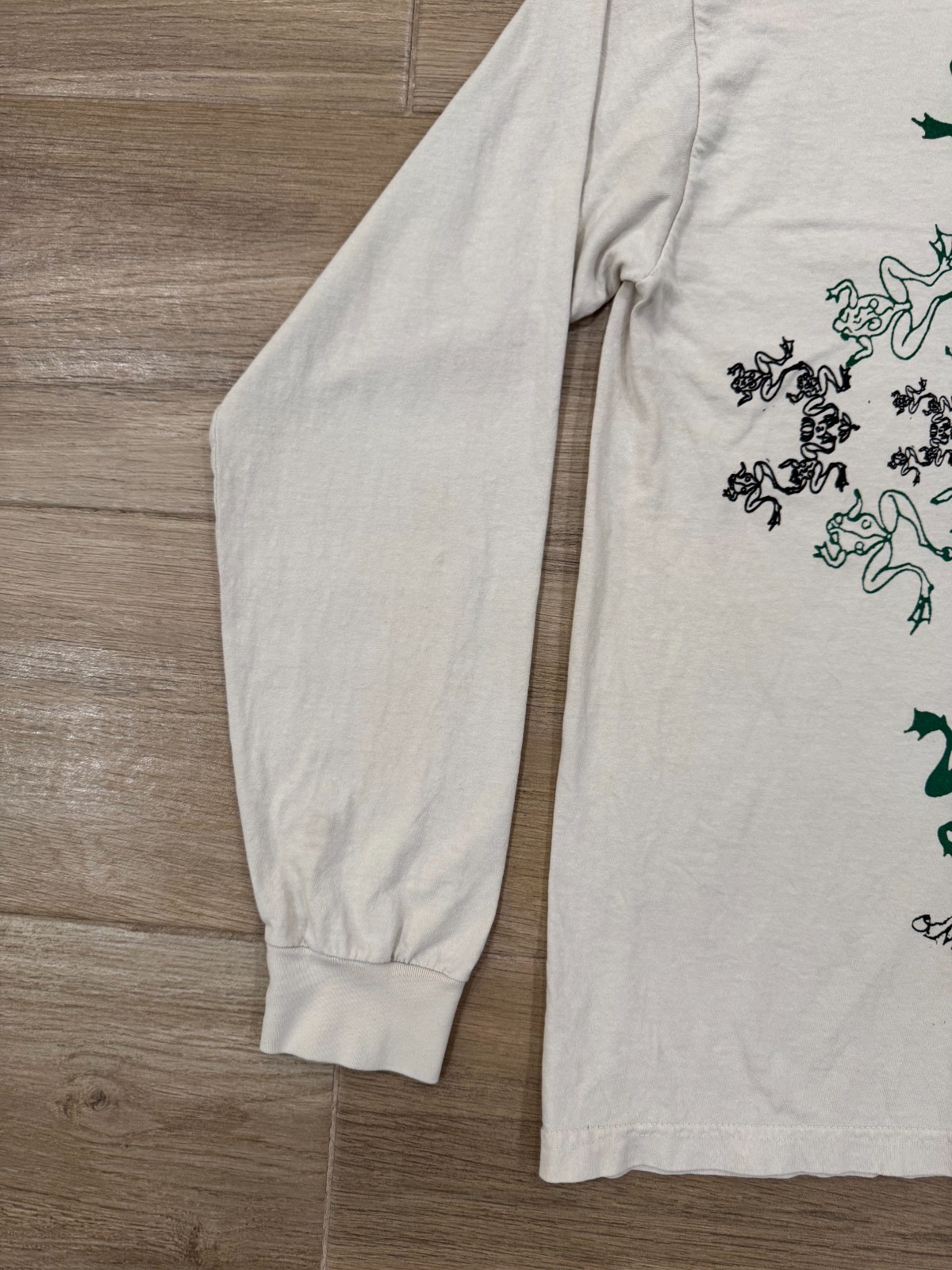 Online Ceramics Frog Mandala Long Sleeve Shirt SMALL Men’s Adult Designer *FLAW