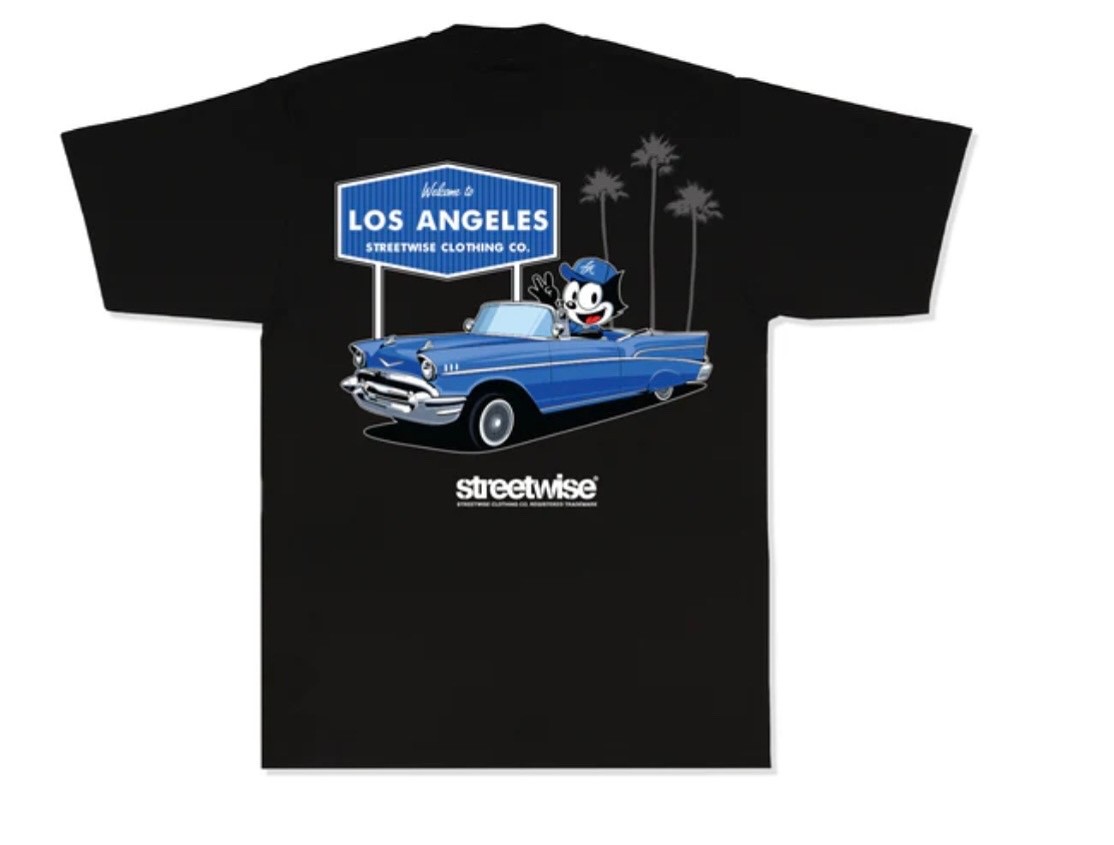 streetwise The City Graphic T-Shirt Black & Gray M-5XL