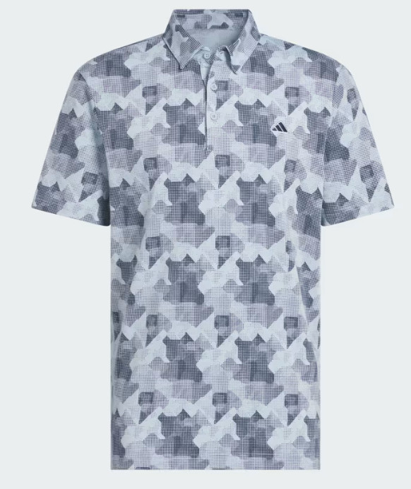 adidas Go-To Print Mens Golf Polo Shirt 2025 – UK SMALL JP0471