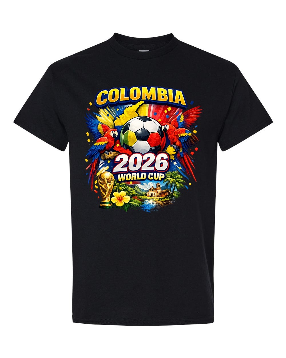 Colombia Soccer 2026 World Cup Style Unisex T-Shirt German Fan Shirt Football