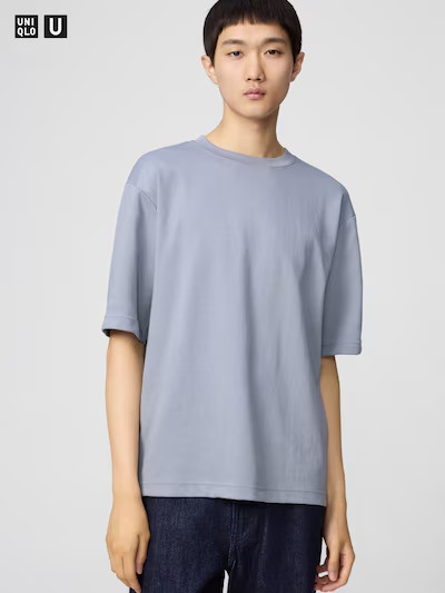 UNIQLO U AIRism Oversized T-Shirt Unisex Cotton Blend All Colors Available Stree
