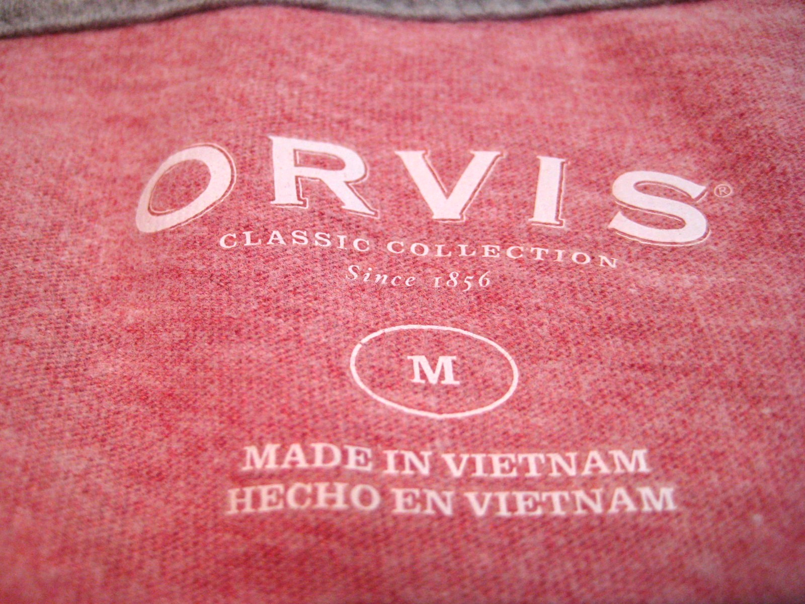 EUC- ORVIS American Flag Trout- 60% Cotton & 40% Polyester- Size Medium T-Shirt