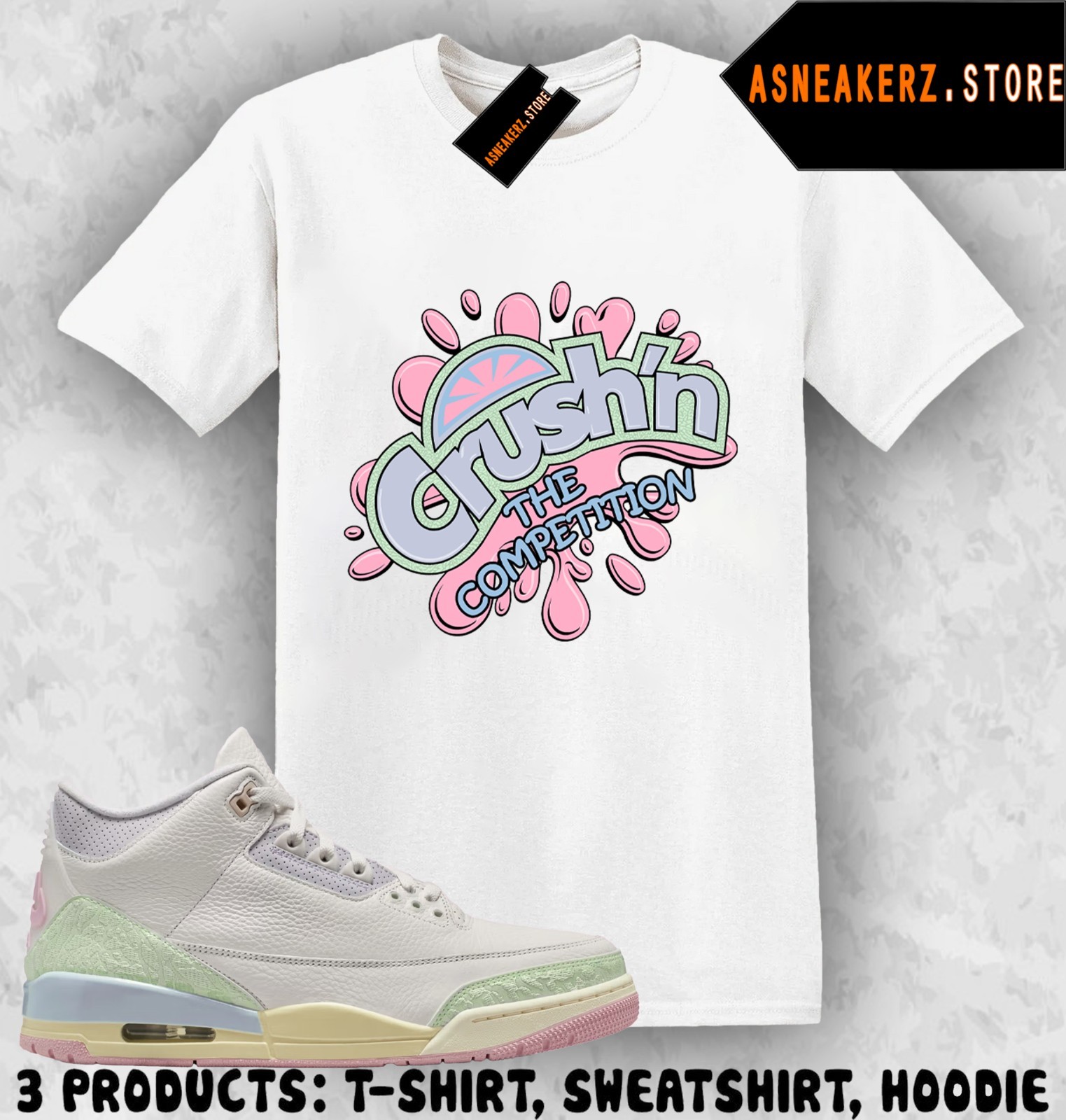 Shirt Matching AJ 3 Spring is in the Air 2026 Match Sneaker Fresh Crush T-Shirt
