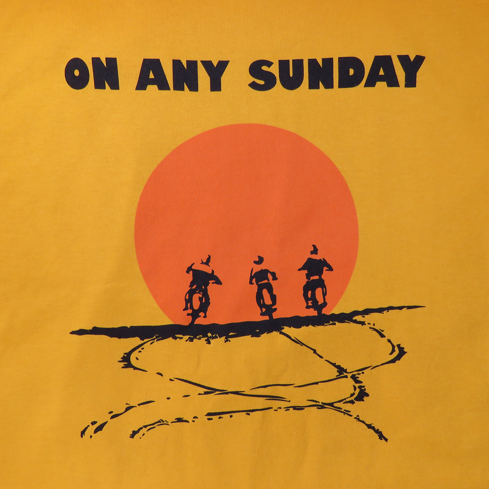 new ON ANY SUNDAY MOVIE POSTER T-SHIRT STEVE McQUEEN FILM MOTORCYCLE MOTOCROSS