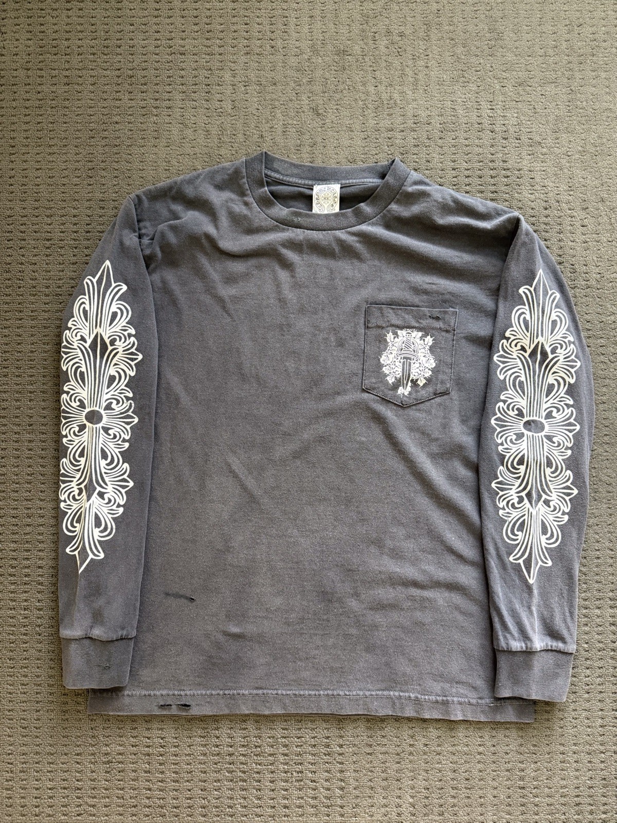 Chrome Hearts Vintage 90s Faded Long Sleeve Shirt