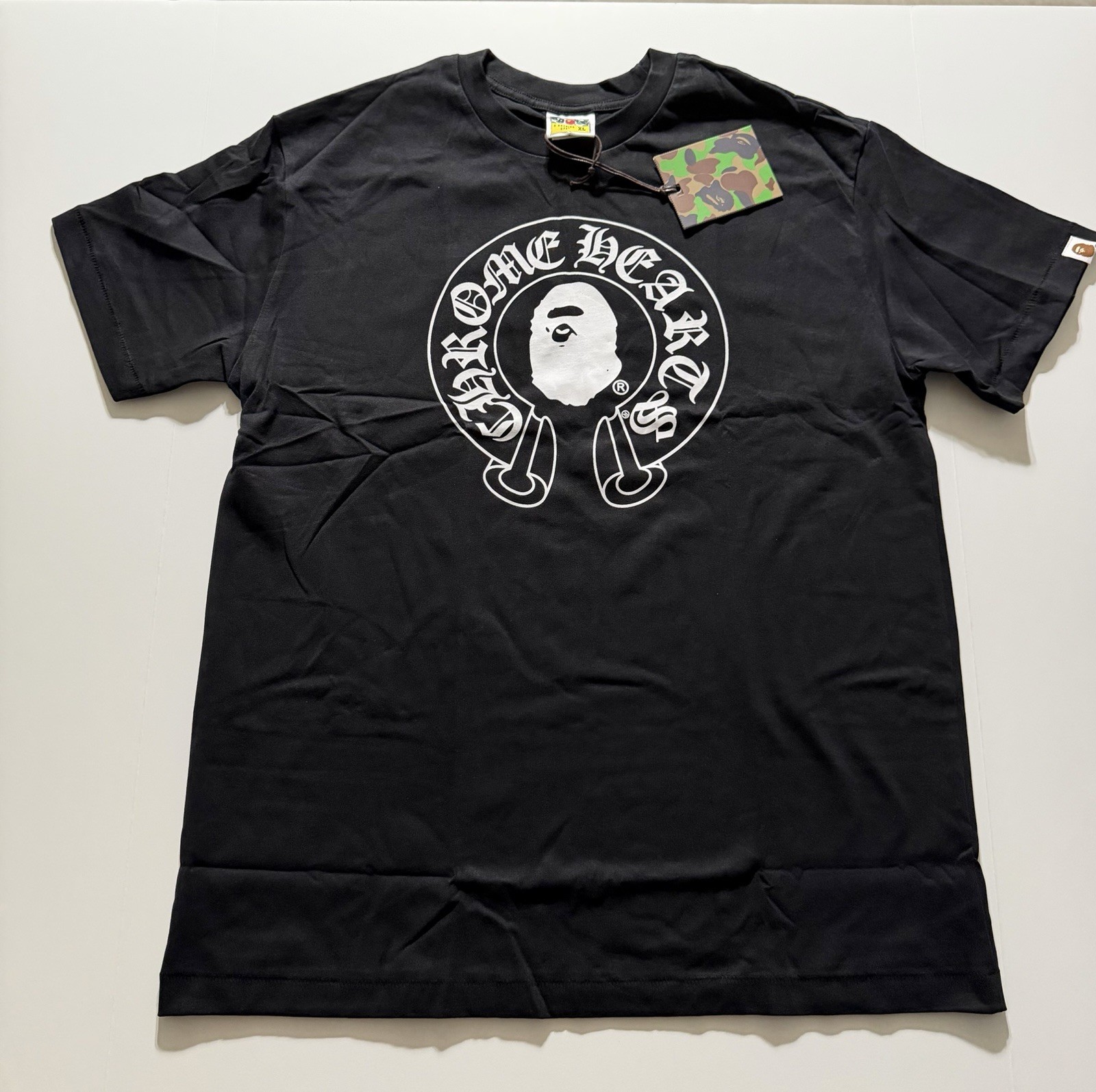 BAPE By A Bathing Ape T-Shirt Size XL Black Brand New With Bag Fast Shipping