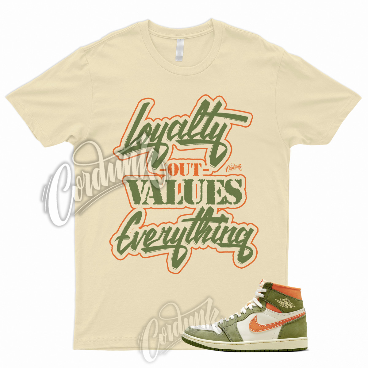 LYLTY T Shirt for 1 High Celadon Sky J Light Olive Bright Mandarin Coconut Milk