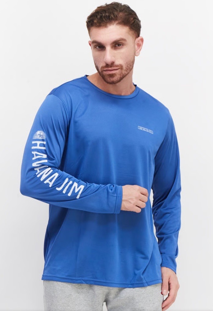 Havana Jim Men’s Round Neck Long Sleeves Brand Logo Shirt Sz. 2XL NEW H32TK39U