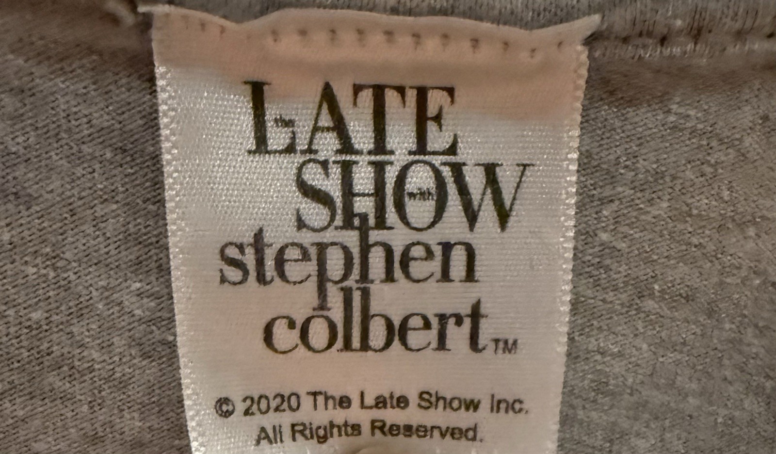 Official Authentic Late Show With Stephen Colbert T-Shirt Unisex Comfy Tee M