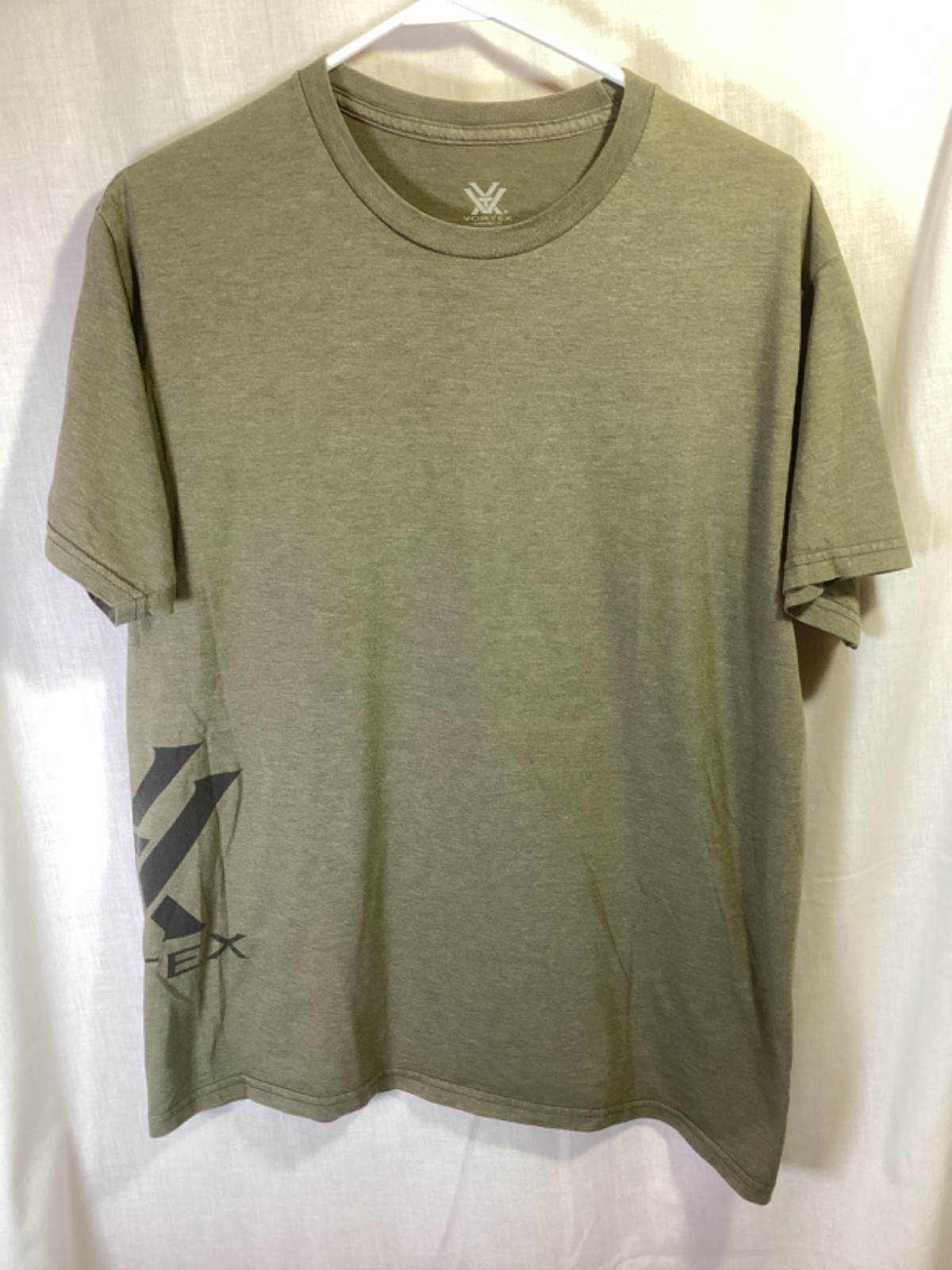 Vortex Khaki Large Cotton Blend T Shirt T18
