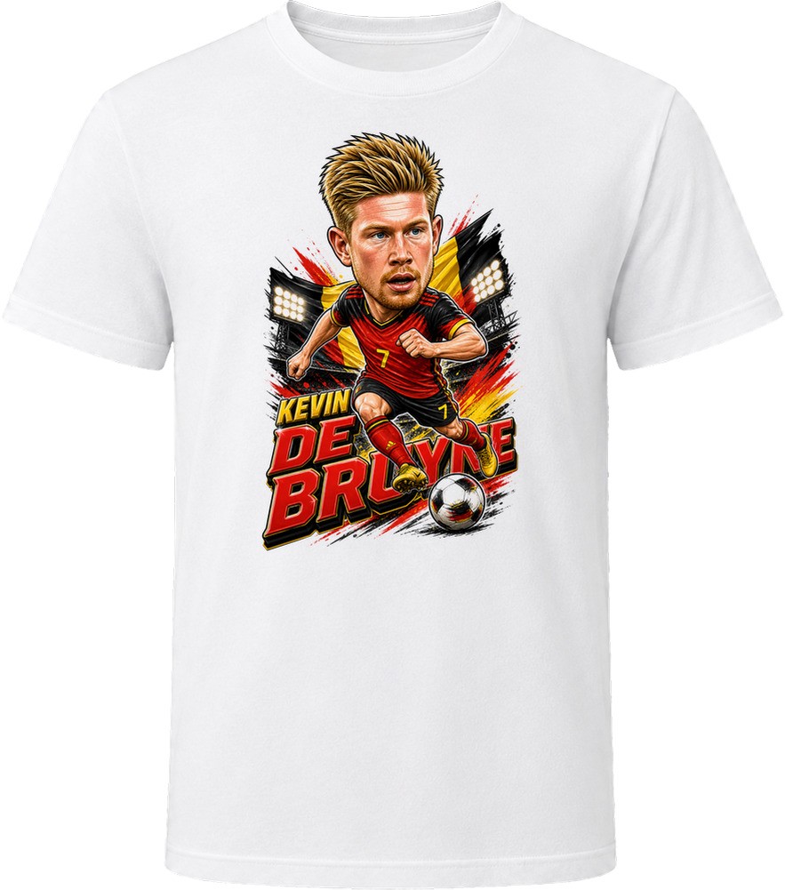 Kevin De Bruyne, Belgium Caricature Soccer 2026 T Shirt
