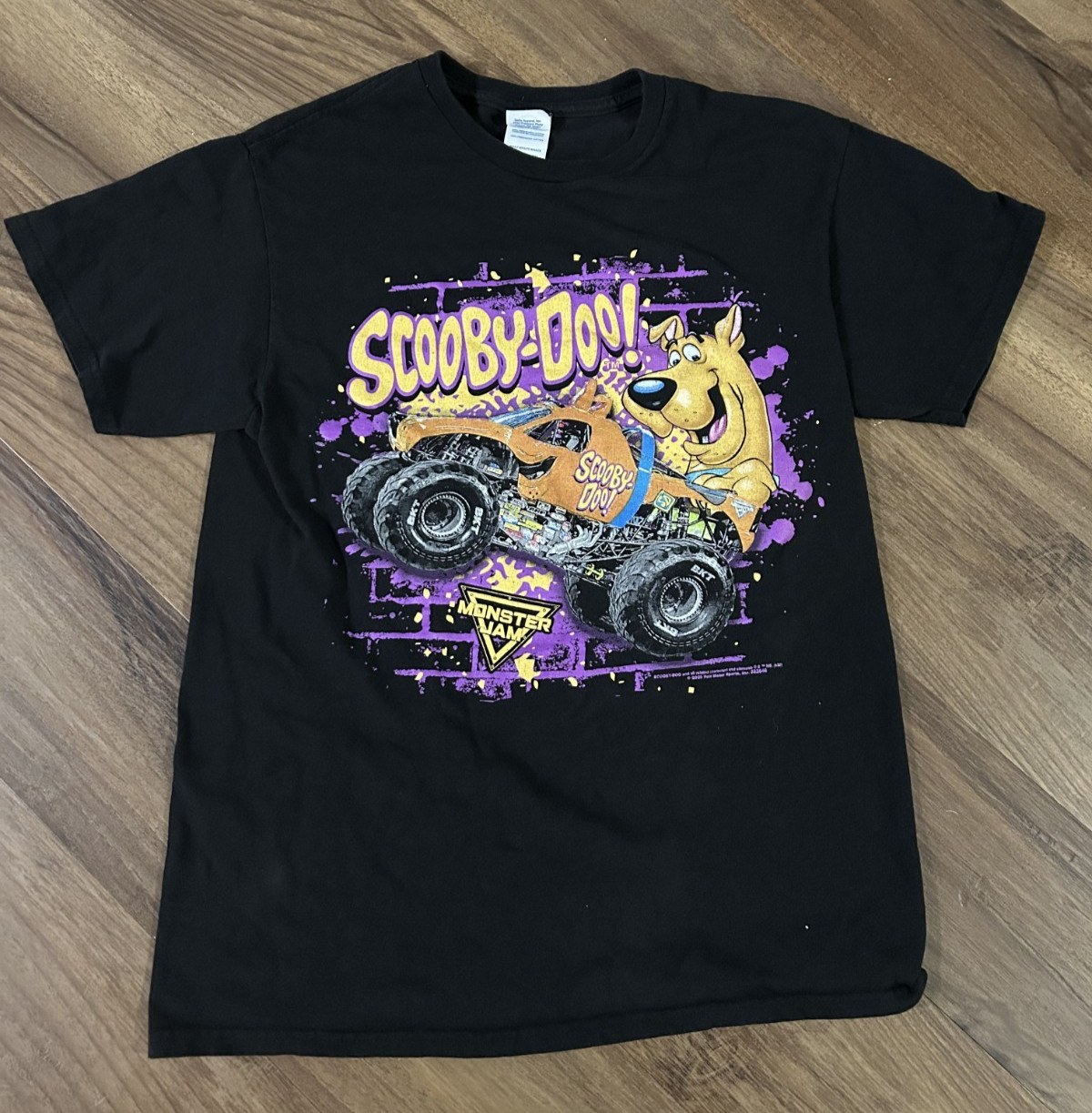 2020 Scooby-Doo! Monster Jam Tshirt Delta Pro Weight Black Size Medium Rare