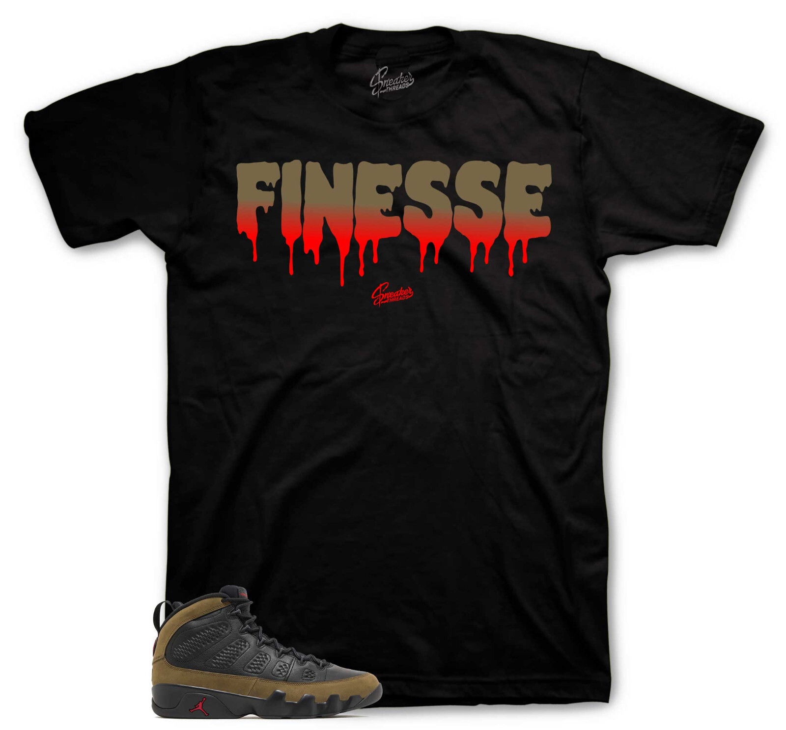 Shirt To Match Jordan 9 Olive – Finesse Sneaker Tees