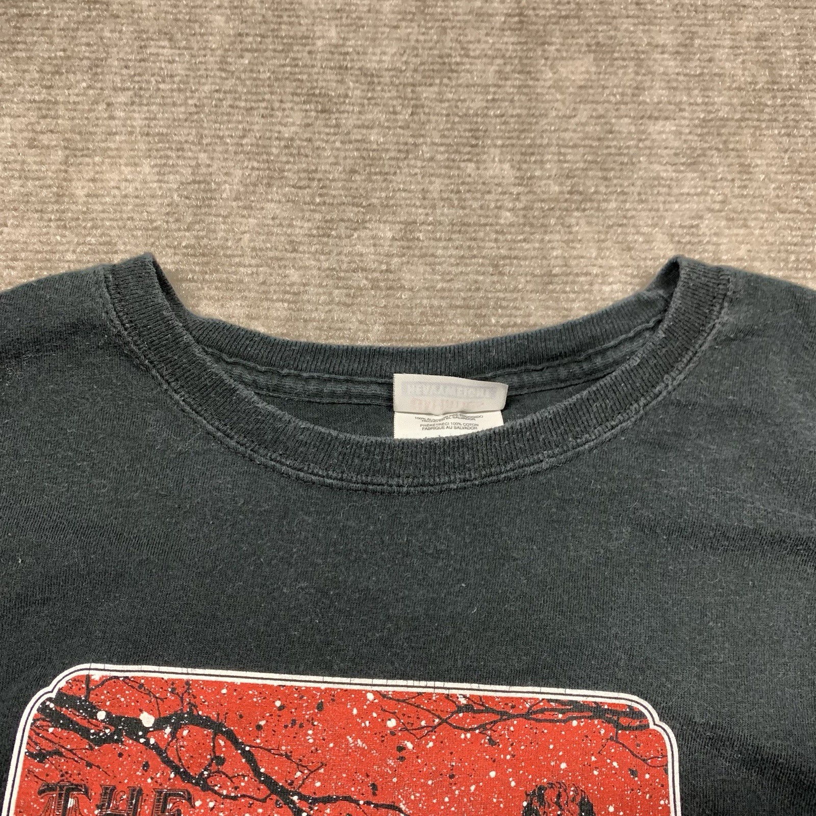 Vintage The White Stripes 2003 Elephant Album Promo Black T-Shirt Mens XL