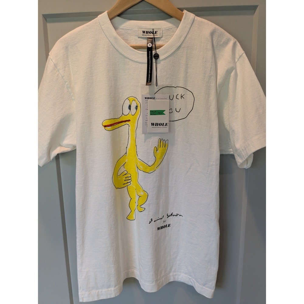 WHOLE Daniel Johnston Duck You Graphic Print T Shirt Mens Small