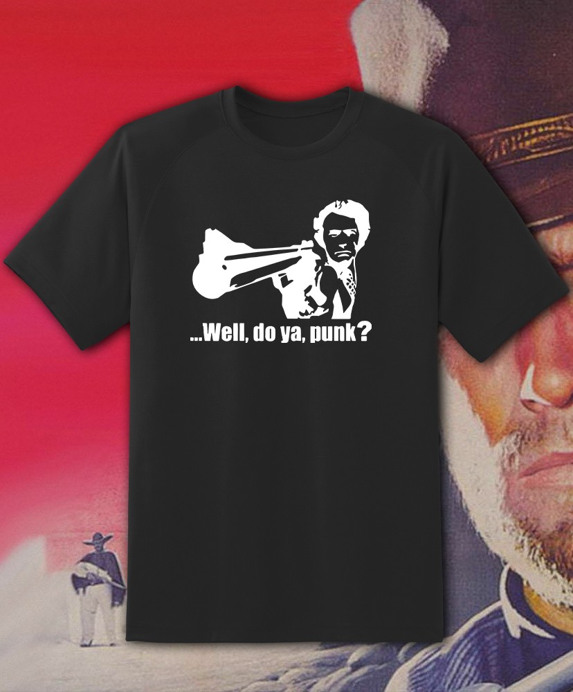 Dirty Harry Clint Eastwood Do You Feel Lucky Shirt – Adult & Youth sizes to 6XL