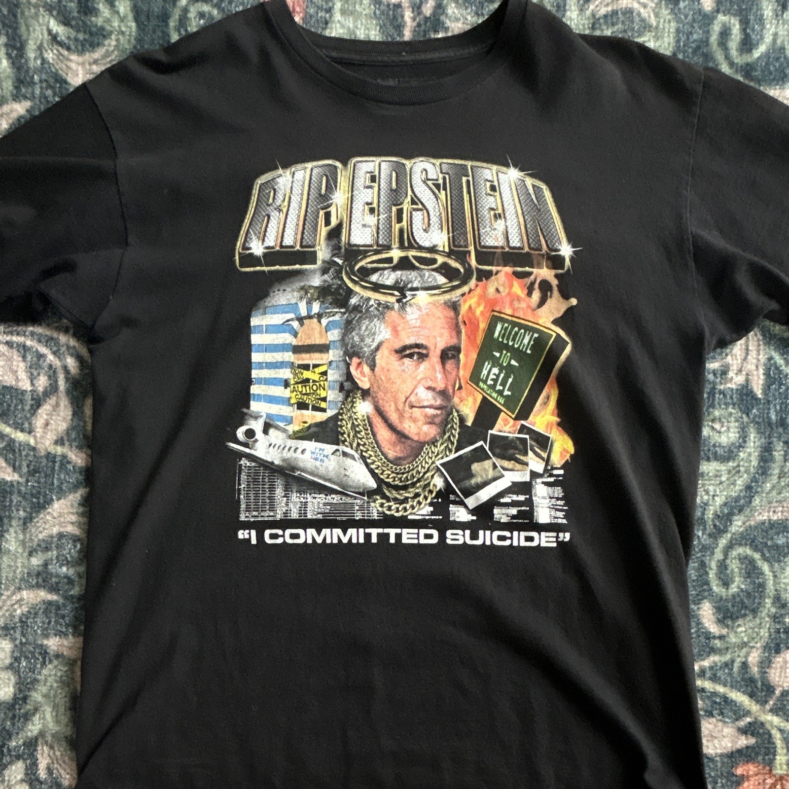 Sam Hyde MDE Jeffery Epstein Suicideboys T Shirt Large ***AUTHENTIC***