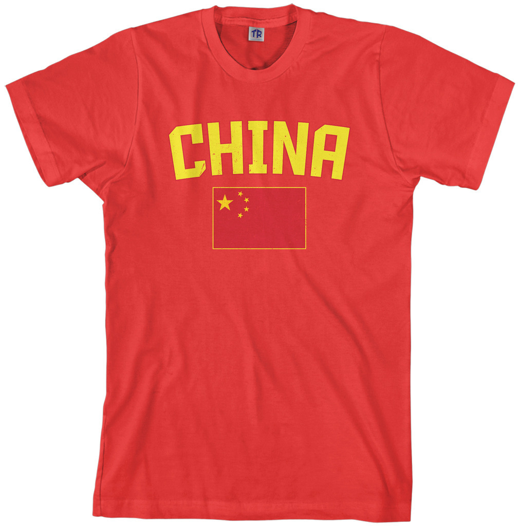 Threadrock Men’s China Flag T-shirt Chinese National Team