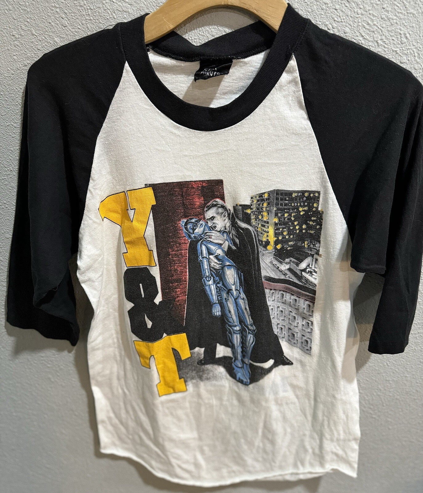 Y & T Down For The Count, Band T Shirt, Y And T, 3/4 Sleeve, 80s Large, RARE