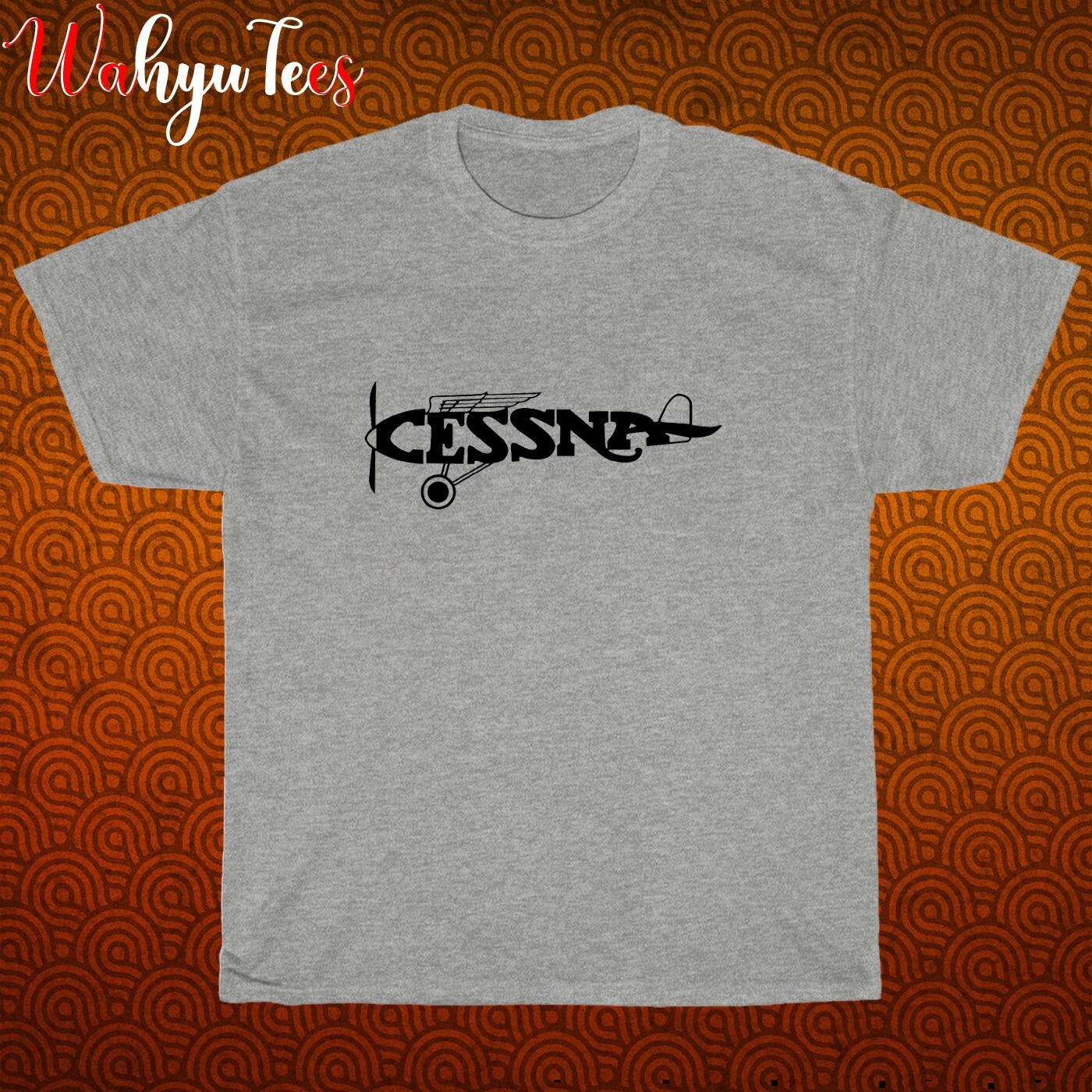 New Cessna Aircraft Company Logo Black/Grey/Navy/White Size S-5XL Unisex T-Shirt
