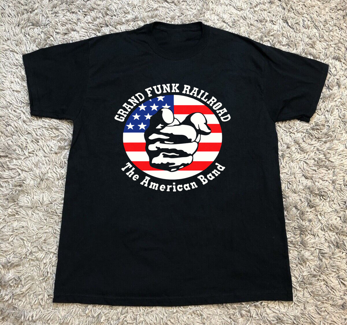 NEW! Grand Funk Railroad Logo Black Cotton Shirt S-5XL Unisex H844