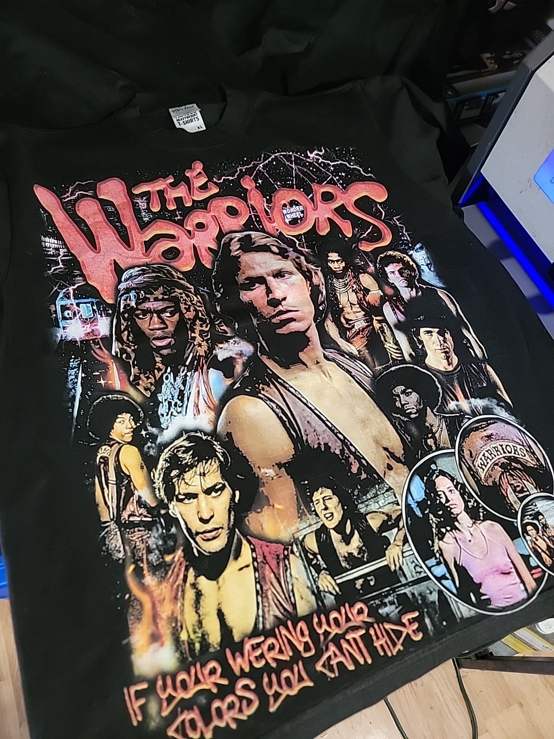 THE WARRIORS MOVIE ON A SHAKA HEAVYWEIGHT GARMET DYED T SHIRT