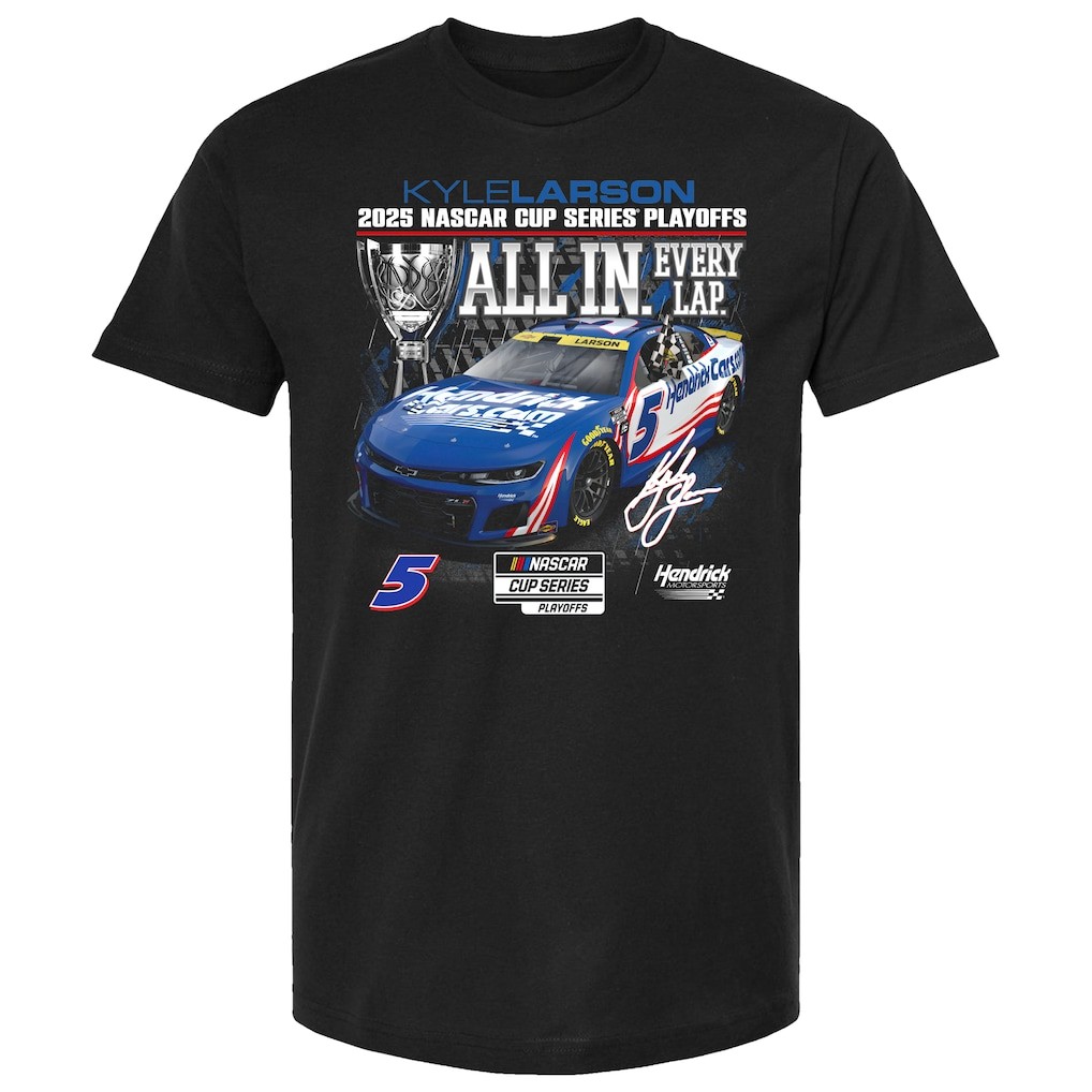 Kyle Larson NASCAR Cup Series Playoffs T Shirt HendrickCars Racing Tee