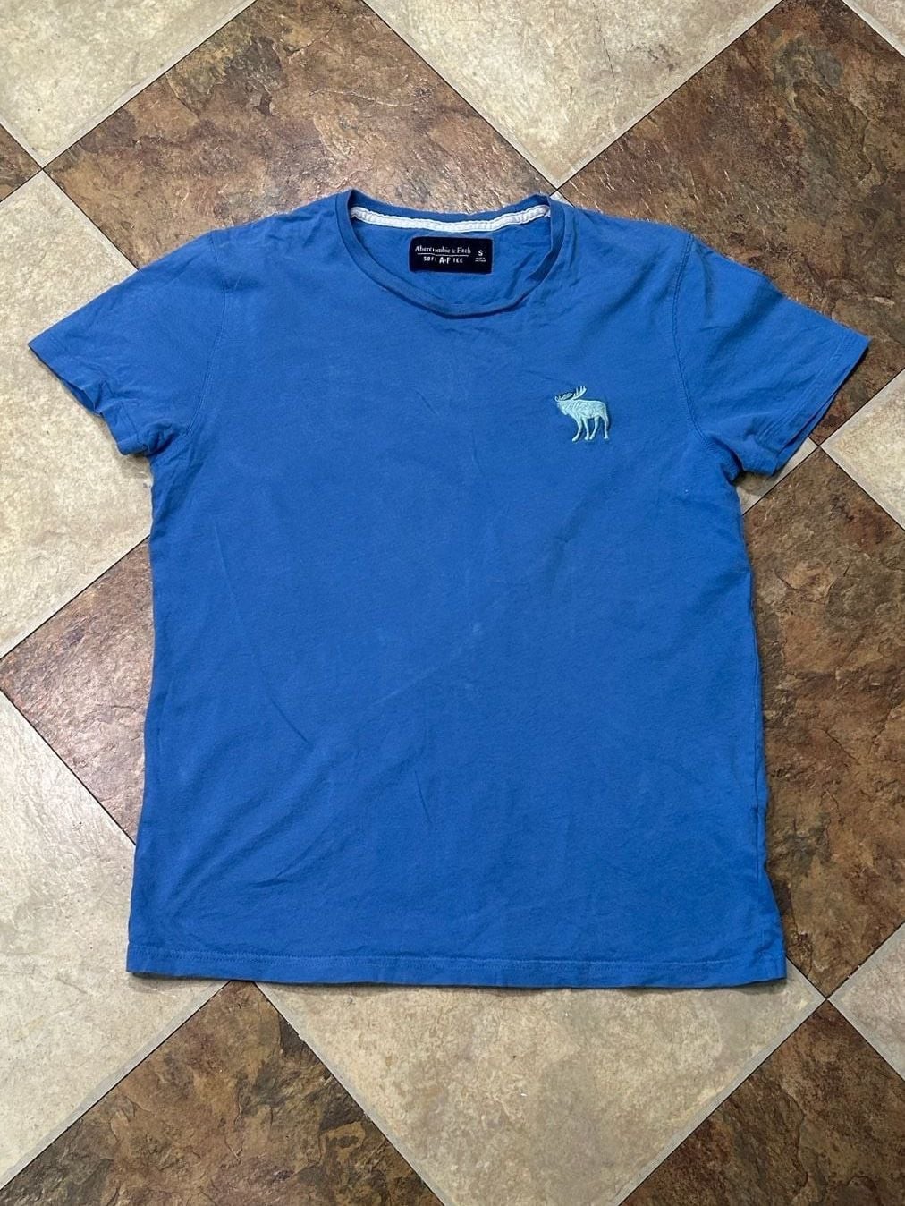 Y2K Abercrombie & Fitch Soft Blue t shirt Size S #y2k #vintage