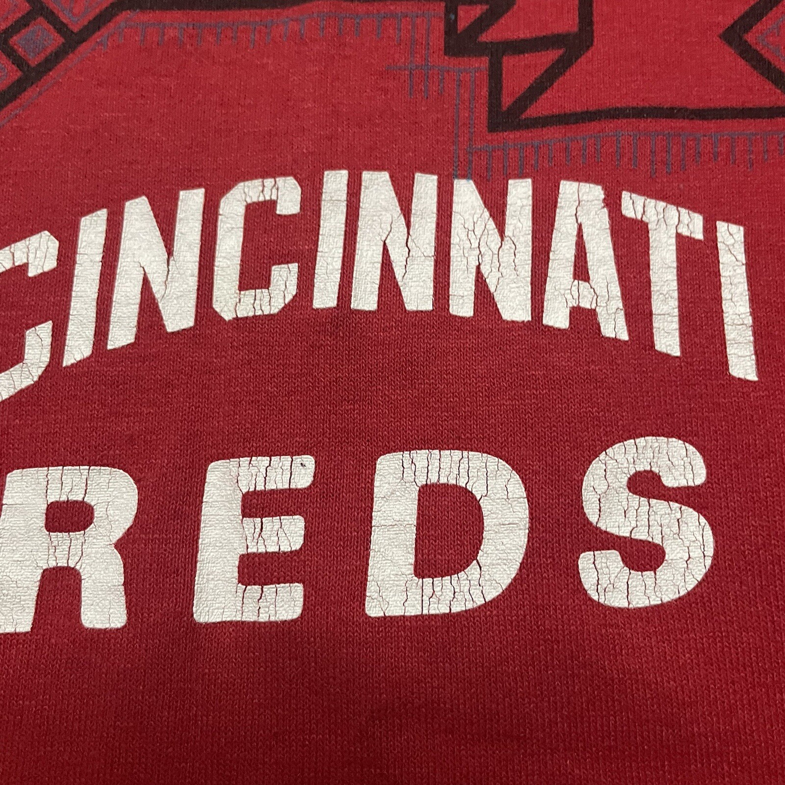 Logo 7 CINCINNATI REDS 1990 T-Shirt XL Jersey World Series Champions Logo VTG