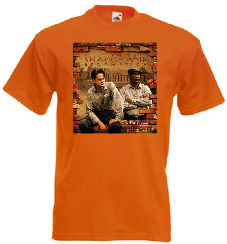 The Shawshank Redemption 10 T shirt orange movie poster all sizes S-5XL