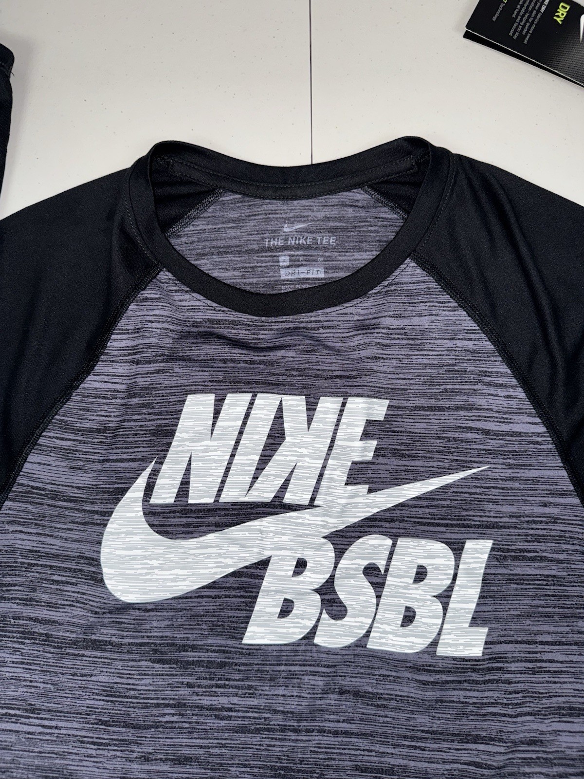 Nike Men’s Velocity Legend 3/4 Sleeve Baseball Top Gray $40 NWT Pick Size