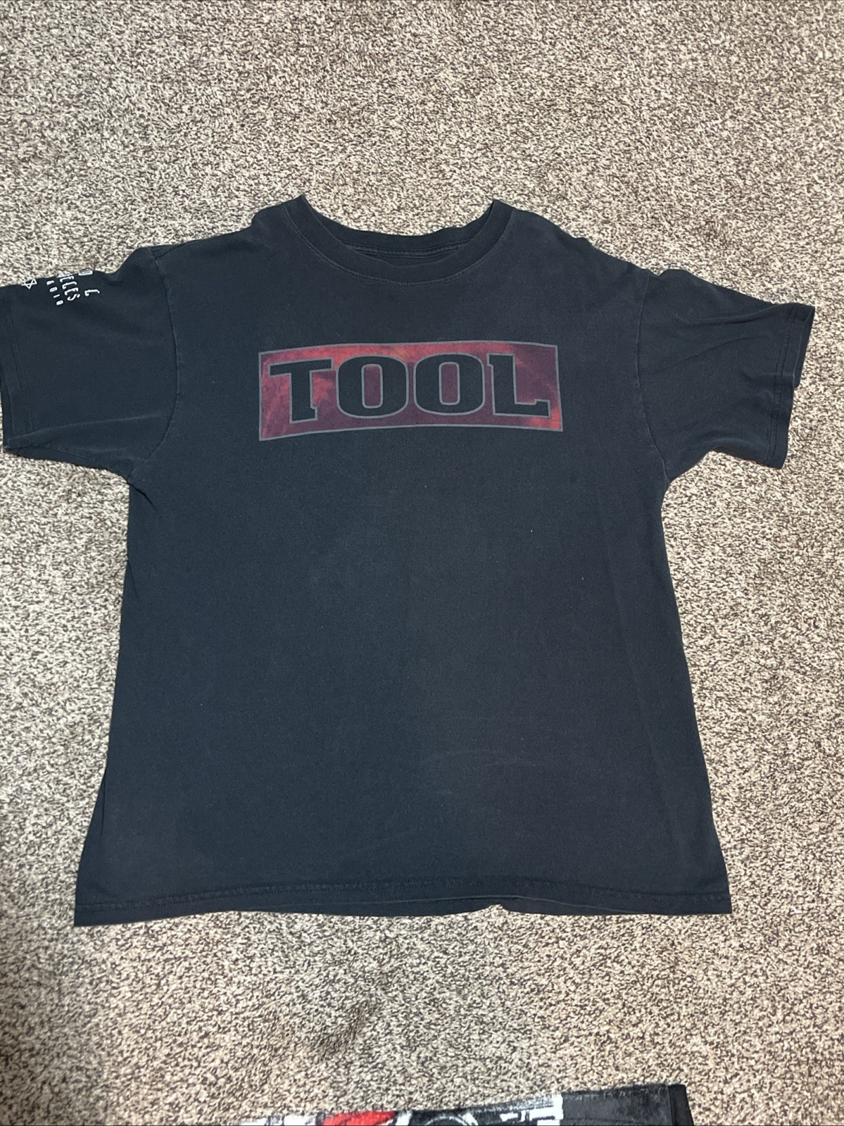 Vintage 2007 TOOL T Shirt 10,000 Days Tour Los Angeles Red Eyes Black XLarge