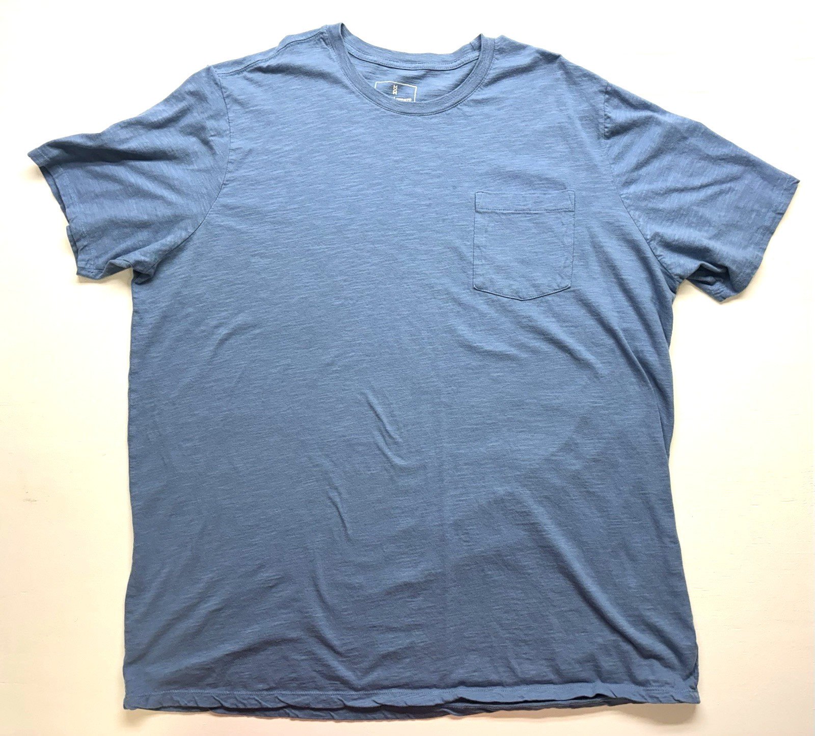 Mutual Weave Men’s 3XLT Crew Neck Blue Pocket T-Shirt Short Sleeve Pre-owned