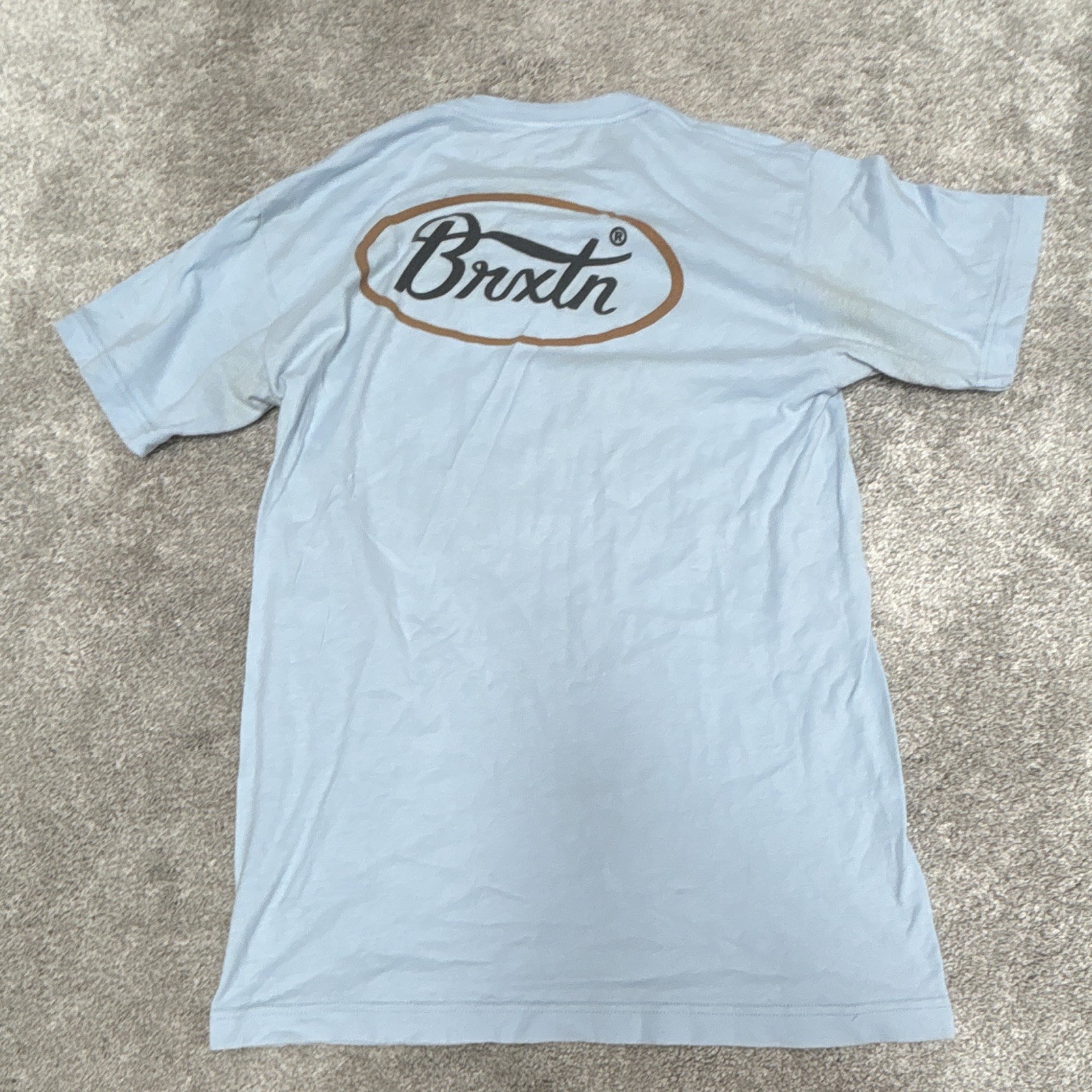 Brixton Blue Men’s Medium Crew Neck Short Sleeve T-Shirt FREE SHIPPING